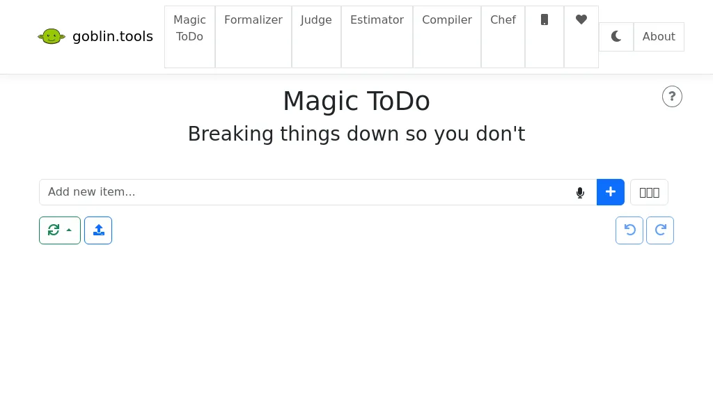Magic ToDo website