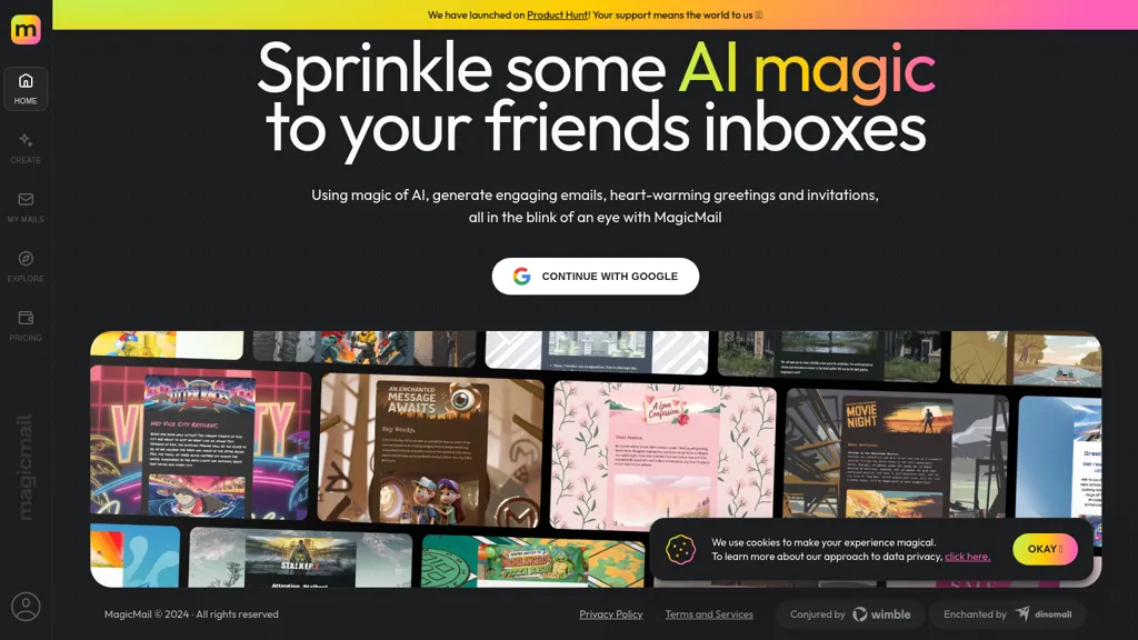 MagicMail website