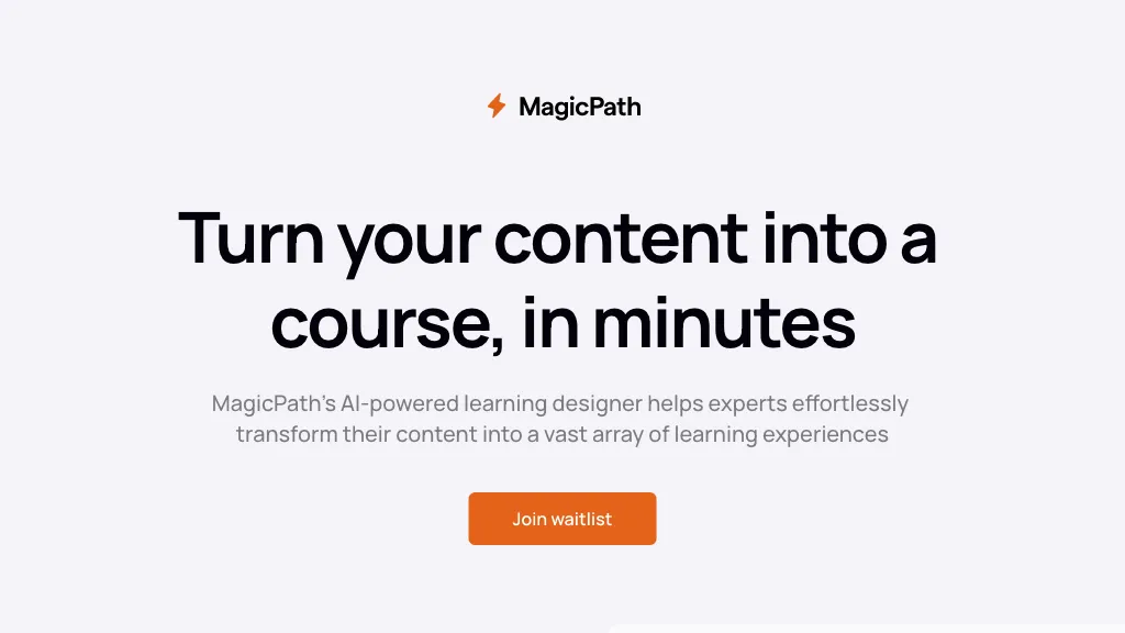 MagicPath website