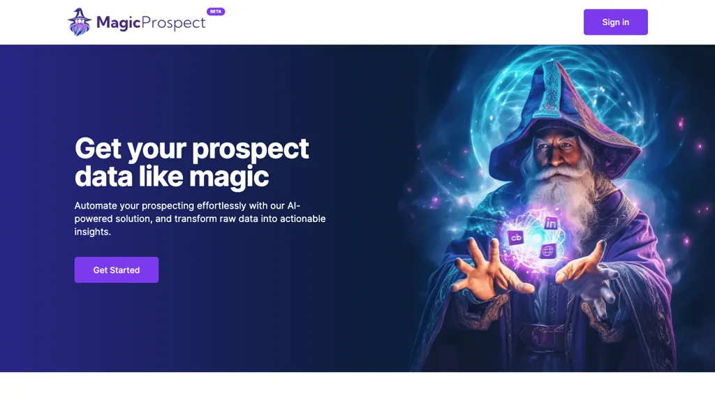 MagicProspect website