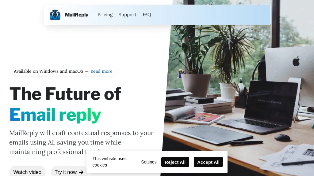 MailReply website