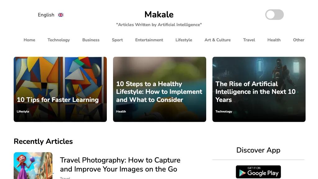 Makale website