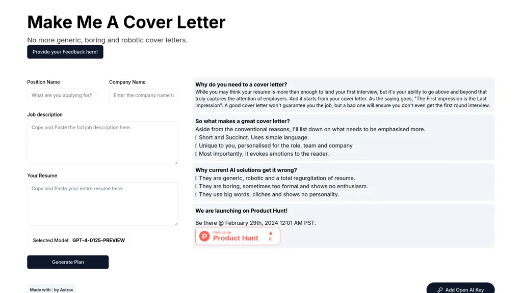 Make Me A Cover Letter website