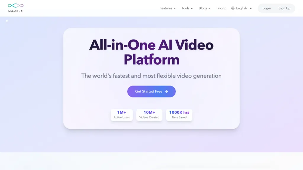 Makefilm AI tool screenshot
