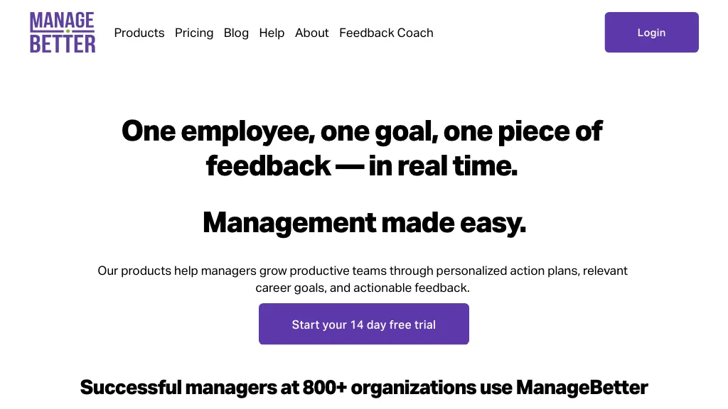 Managebetter website