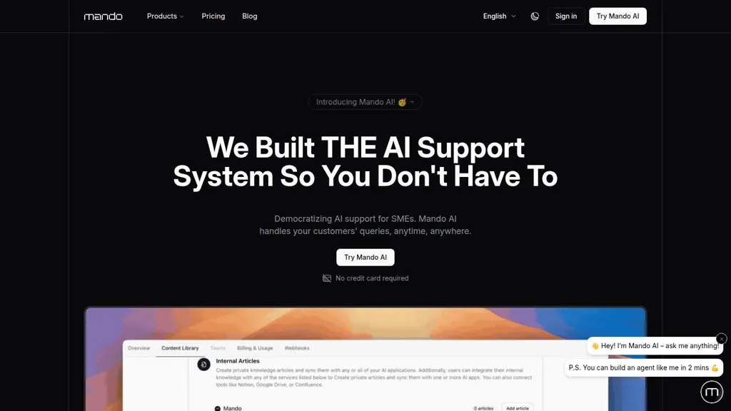 Mando AI alternatives and competitors