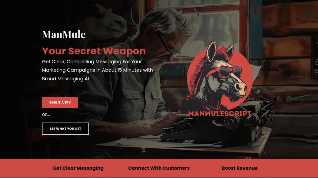 ManMuleScript AI tool screenshot