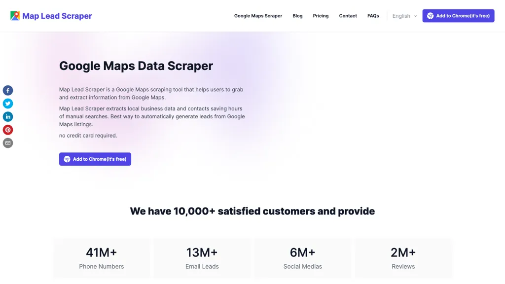 Map Lead Scraper website