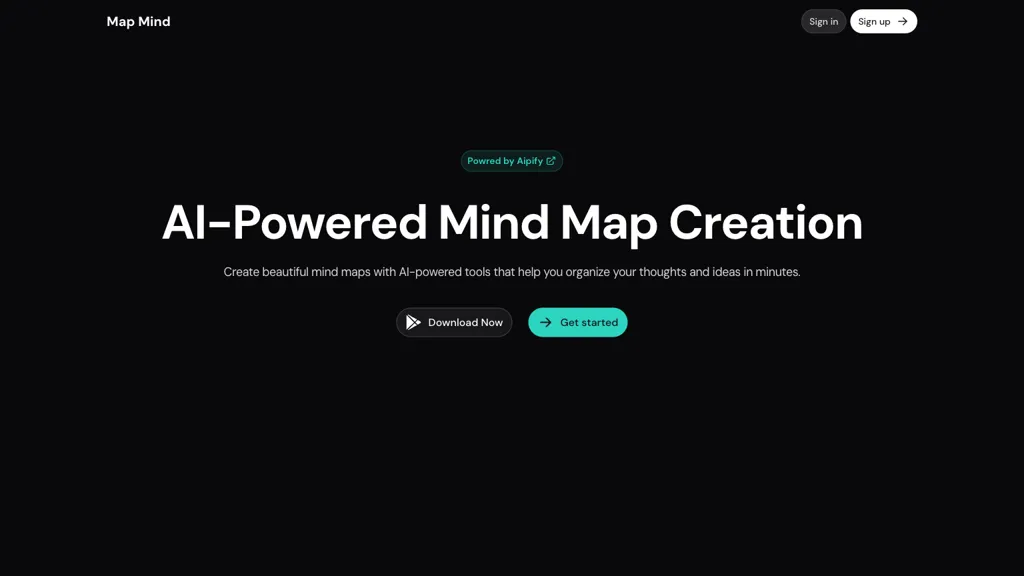 MapMindAI website