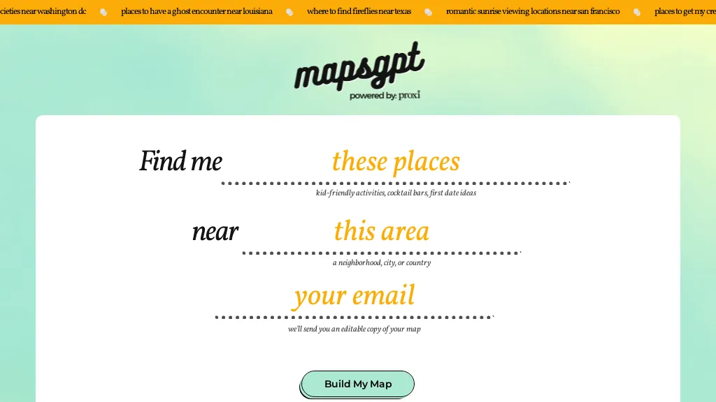 MapsGPT website