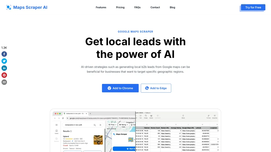 MapsScraperAI website