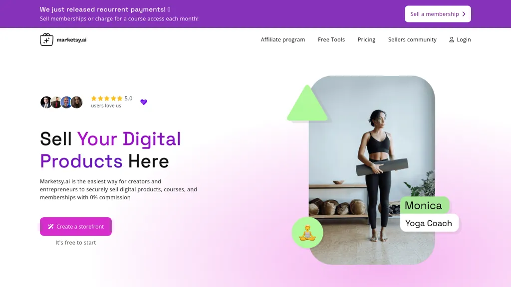 Marketsy.ai website