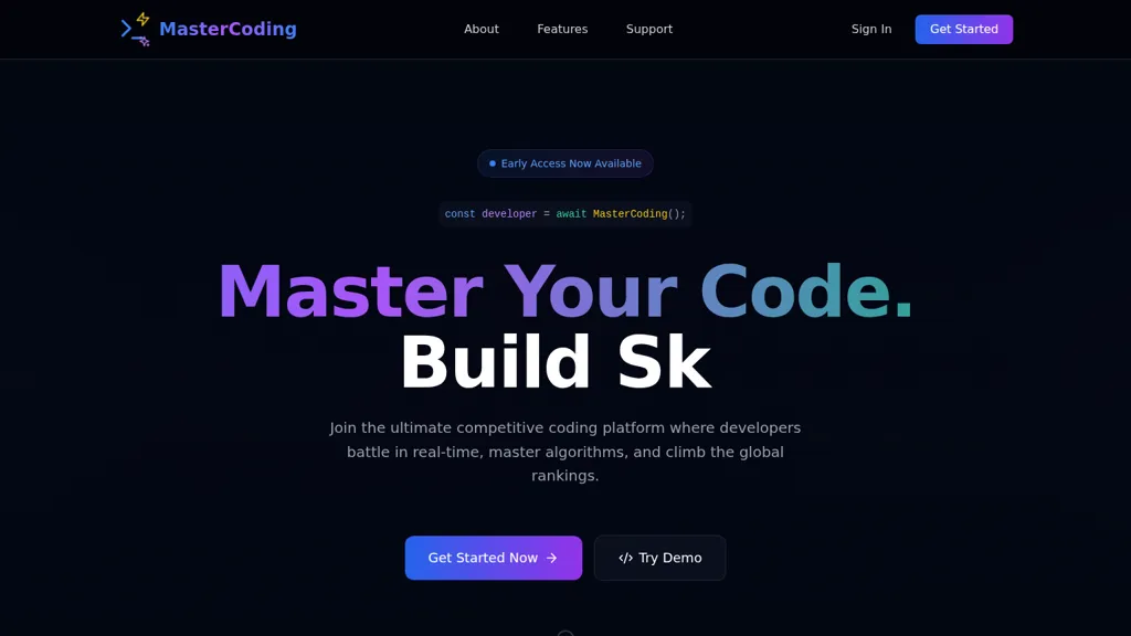 MasterCoding AI tool screenshot