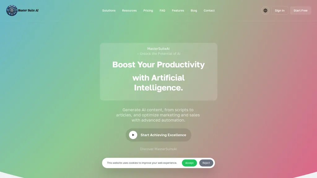 MasterSuiteAI website