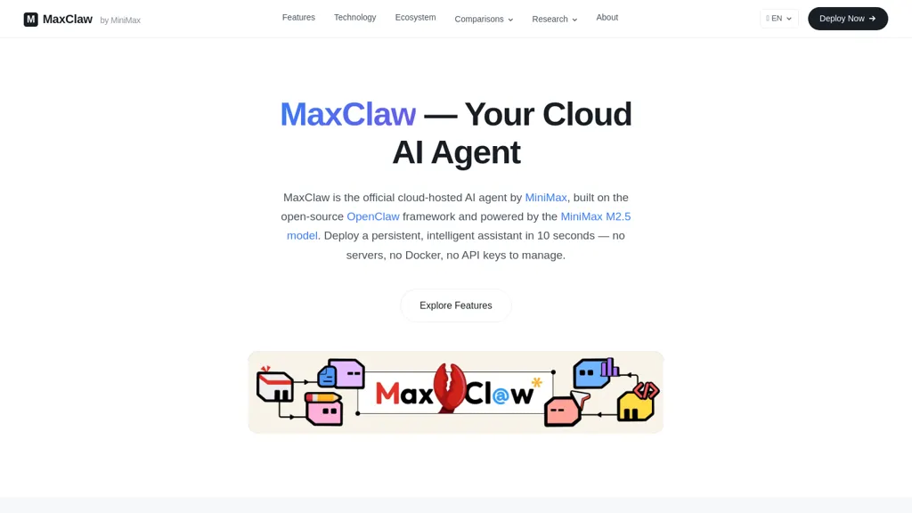 MaxClaw AI AI tool screenshot