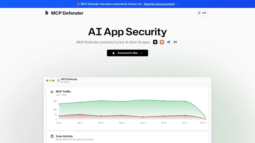 MCP Defender AI tool screenshot