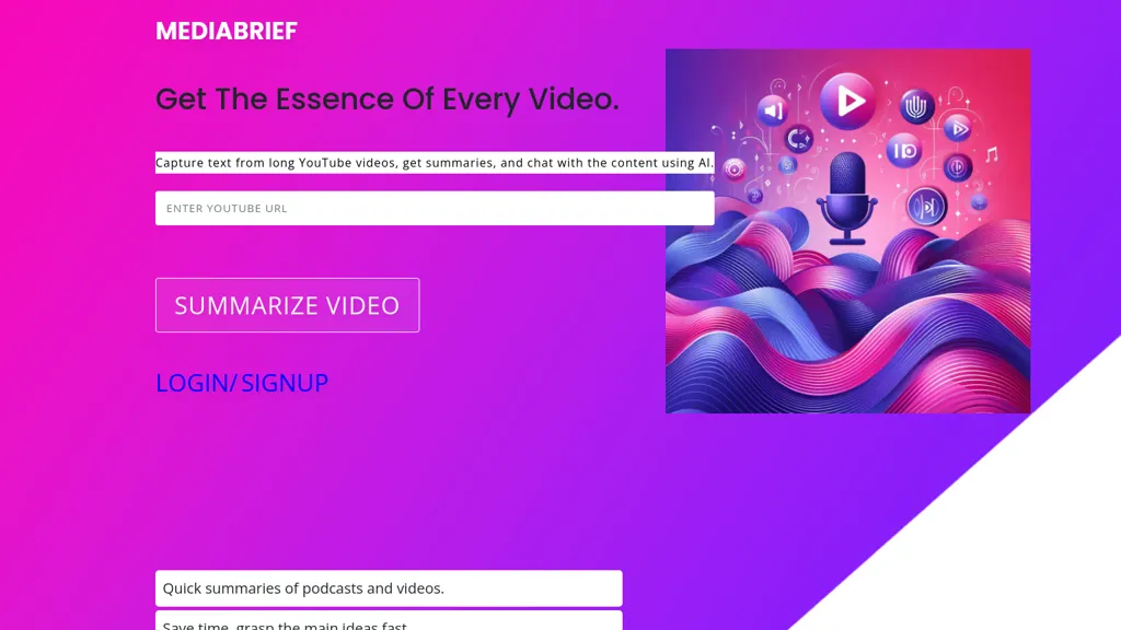 MediaBrief website