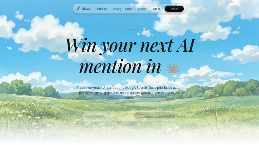 Meev AI AI tool screenshot