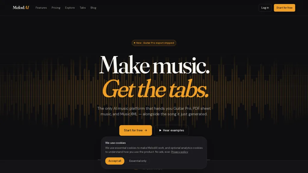 MelodAI AI tool screenshot