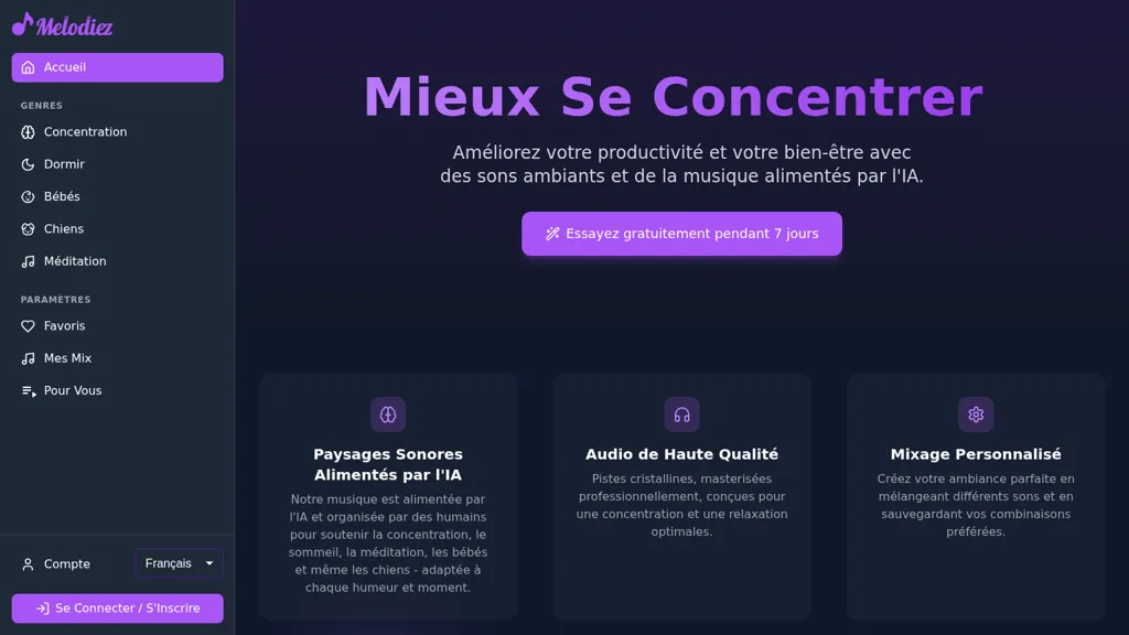 Melodiez AI tool screenshot