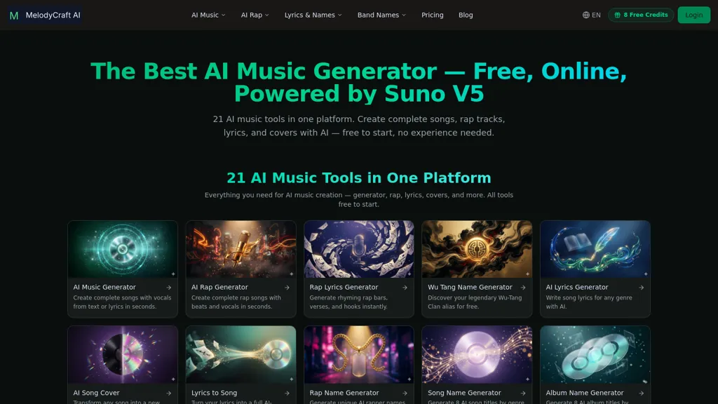 Melodycraft AI AI tool screenshot