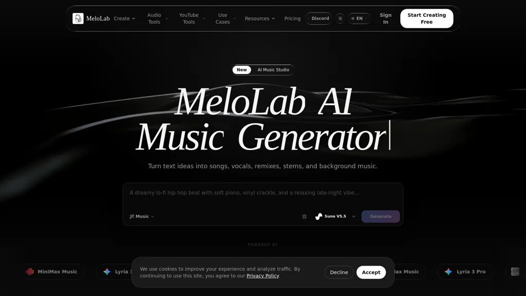 Melolab.ai screenshot