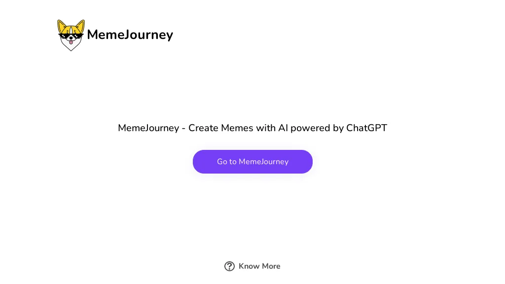 Memejourney - ChatGPT for memes website