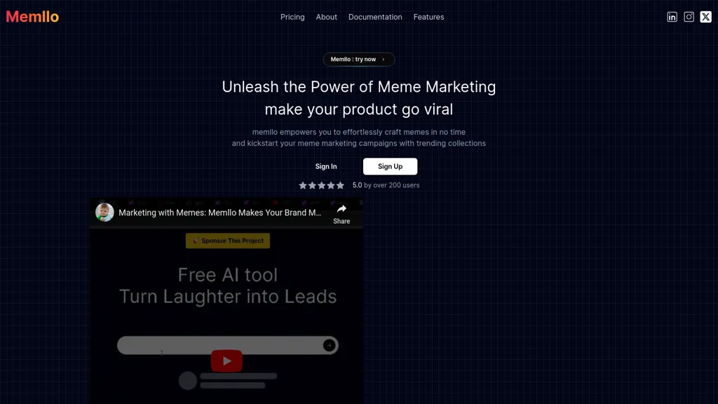 MemlloAI website