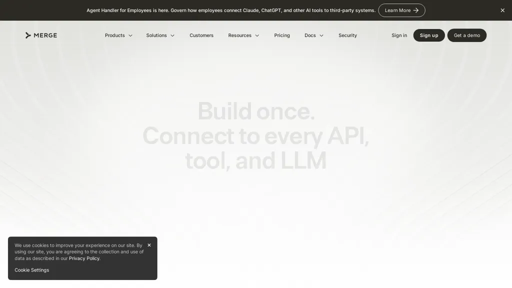 merge.dev AI tool screenshot