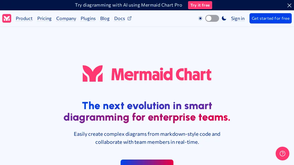 Mermaid Chart website