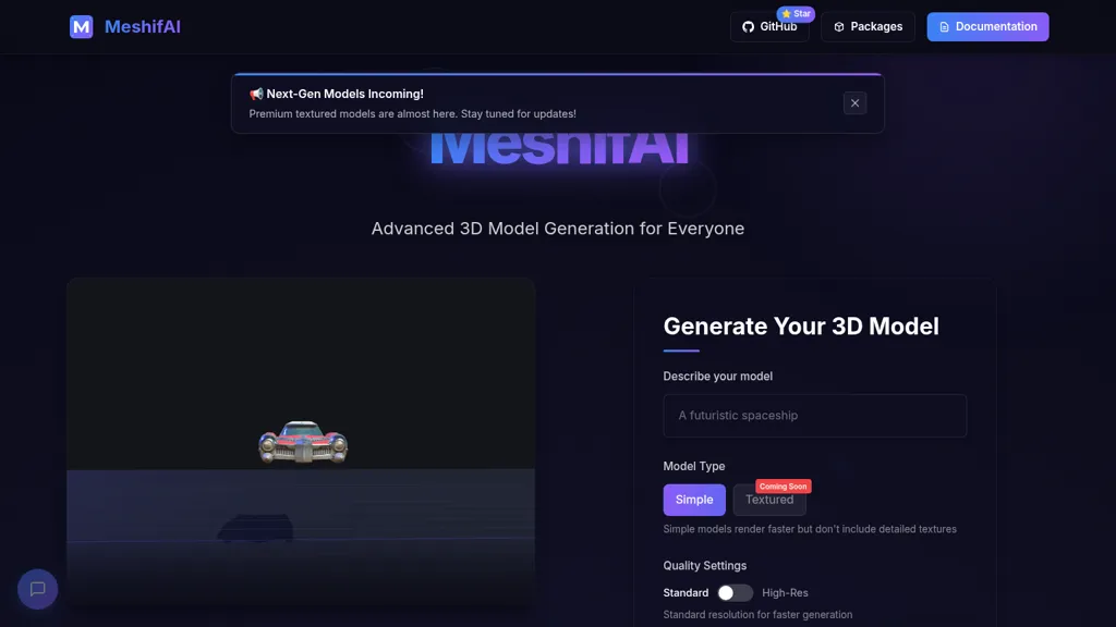 MeshifAI AI tool screenshot