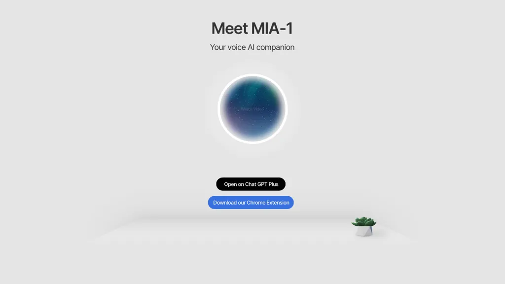 Mia AI website