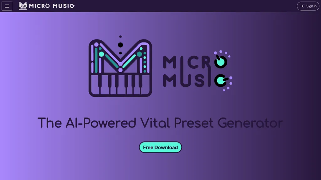 MicroMusic website
