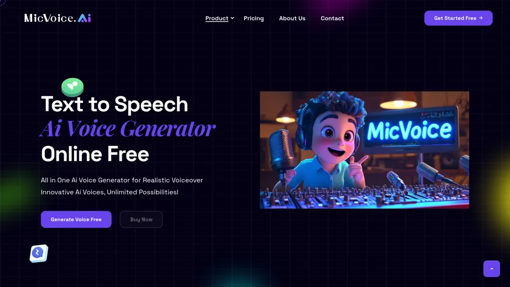 MicVoice.Ai website