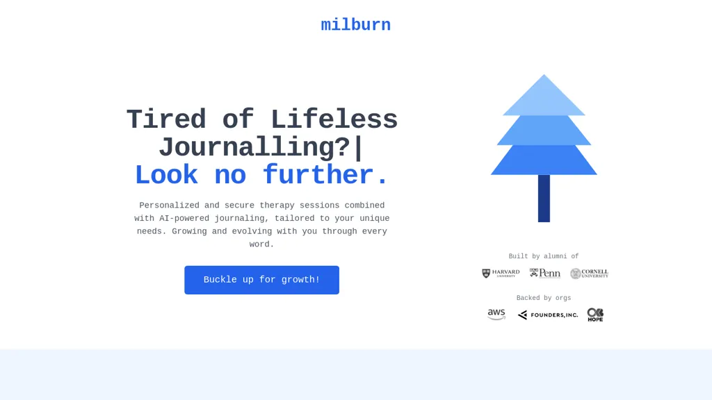 milburn AI tool screenshot