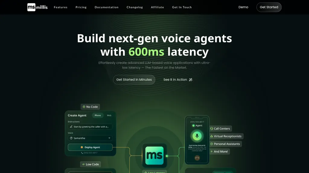 Millis AI website