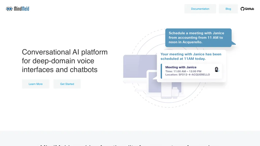 Mindmeld.com AI tool screenshot