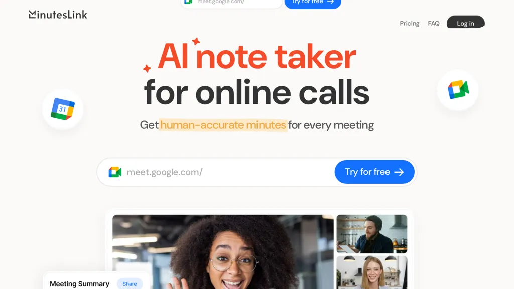 MinutesLink website