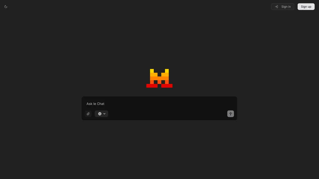 Le Chat - Mistral website