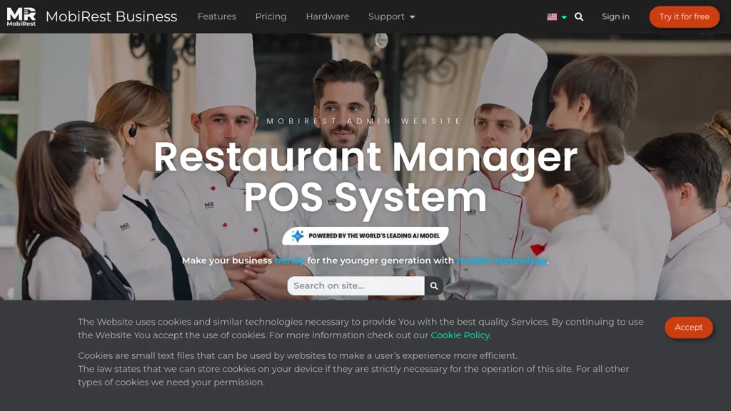 MobiRest POS AI tool screenshot