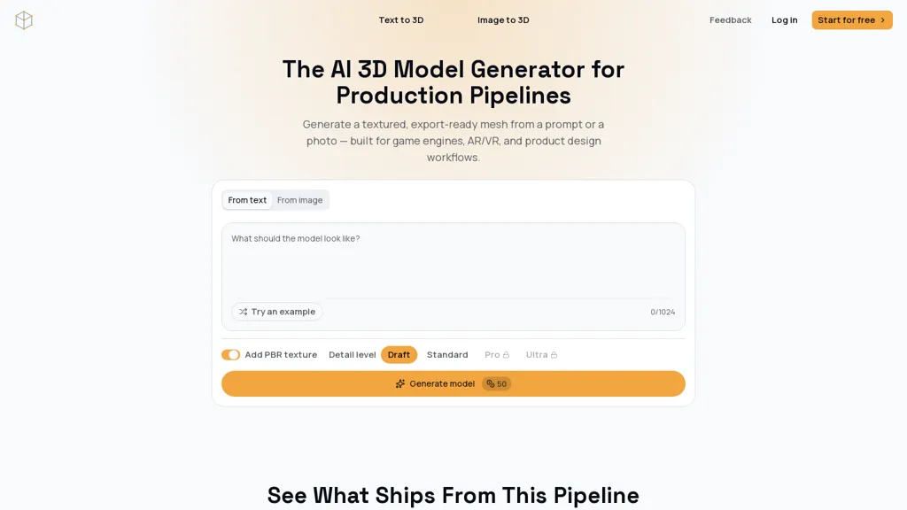 ModelGenerator screenshot