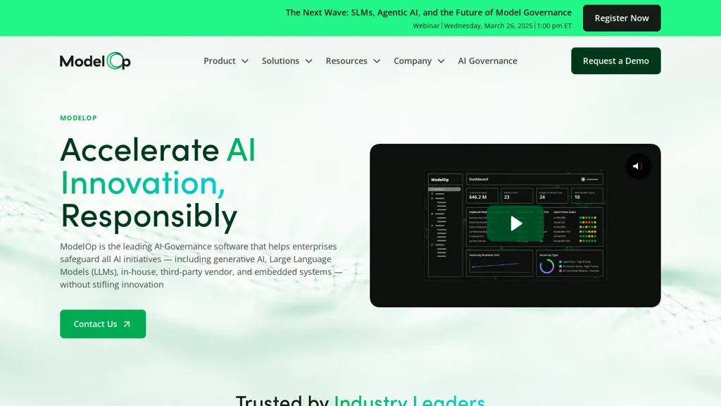 ModelOp website