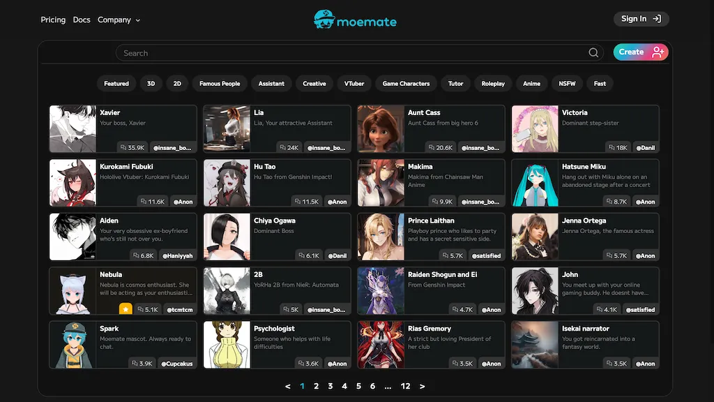 Moemate website