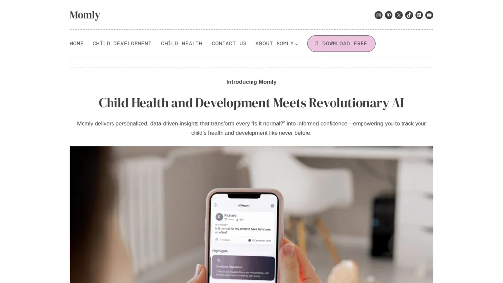 Momly website
