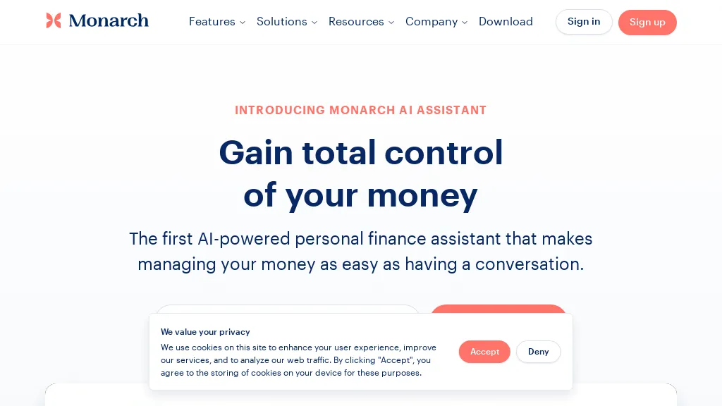 Monarch money website