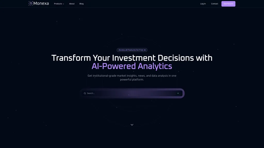 Monexa AI tool screenshot