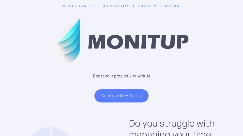MonitUp Time Tracking website