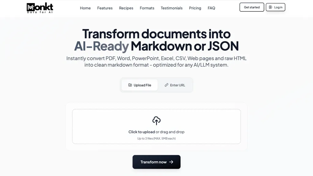 Monkt website