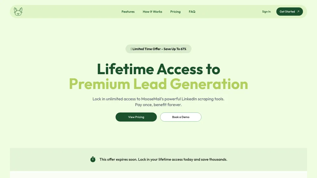 MooseMail website