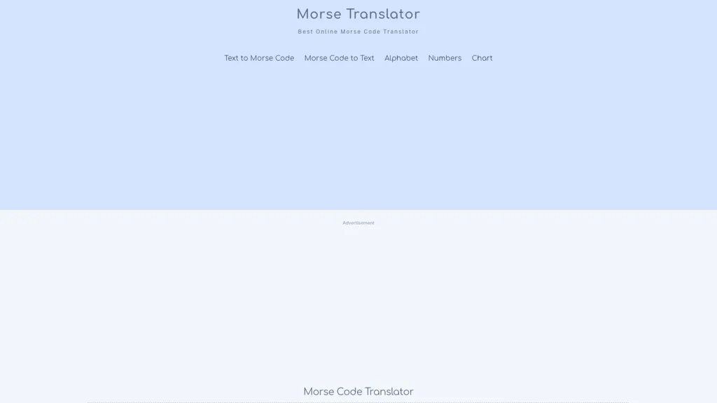 Morse Translator website